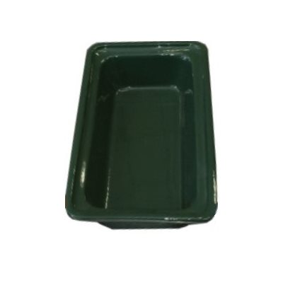 CERAMIC CASSEROLE PAN 1 / 3 SIZE X 2.5"D GREEN