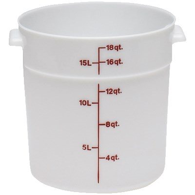 ROUND CONTAINER 18 QT POLY
