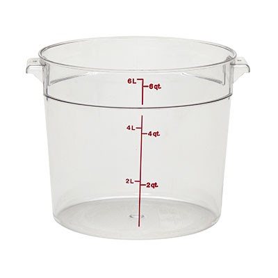 ROUND CONTAINER 6 QT CLEAR