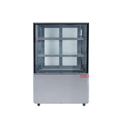 NEW AIR SQUARE GLASS REFRIGERATED DISPLAY CASE 35"X29"X54"