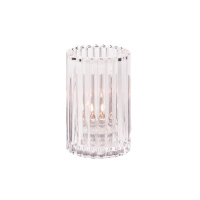 CYLINDER TABLE LAMP VERTICAL RODS CLEAR