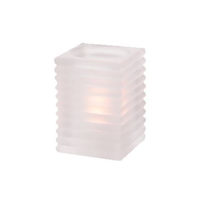 TABLE LAMP RIBBED SQUARE FROSTED