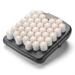 NEXIS CANDLE SET INCLUDES 40 CANDLES, TRAY, ADAPTER, REMOTE