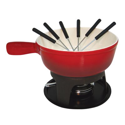 FONDUE A FROMAGE CUISTOT ROUGE 2 TONE