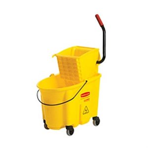 MOP BUCKET AND WRINGER YELLOW 35 QT SIDE PRESS