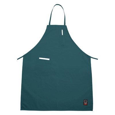 APRON GREEN WITH POCKETS 33"X26"