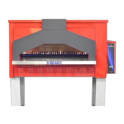 ZESTO OPEN DECK OVEN WITH BRICK LINING 48"X33" INT. RED
